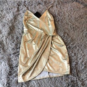 Sparkly Gold mini dress
